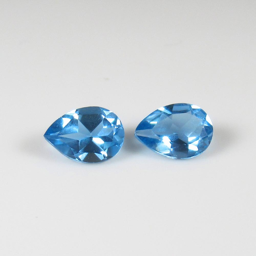 Natural Blue Topaz Pair - 1.70 Ct (1 of 2)
