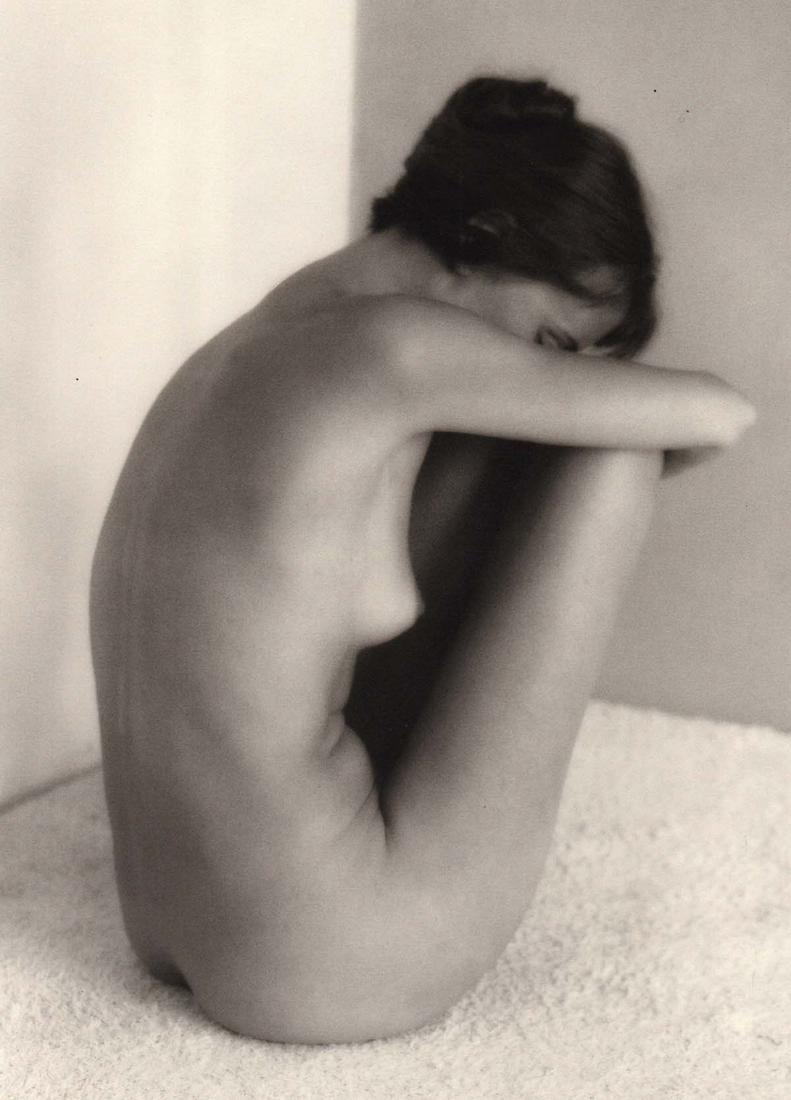 RUTH BERNHARD - Oval Nude, 1962: Artist: RUTH BERNHARD Print Title: Re Oval Nude, 1962 Medium: Authentic Vintage Duotone Photoengraving Printed in USA in 1980s Image Size approx: 9 x 6.5” Ruth Bernhard (1905 – 2006), was 