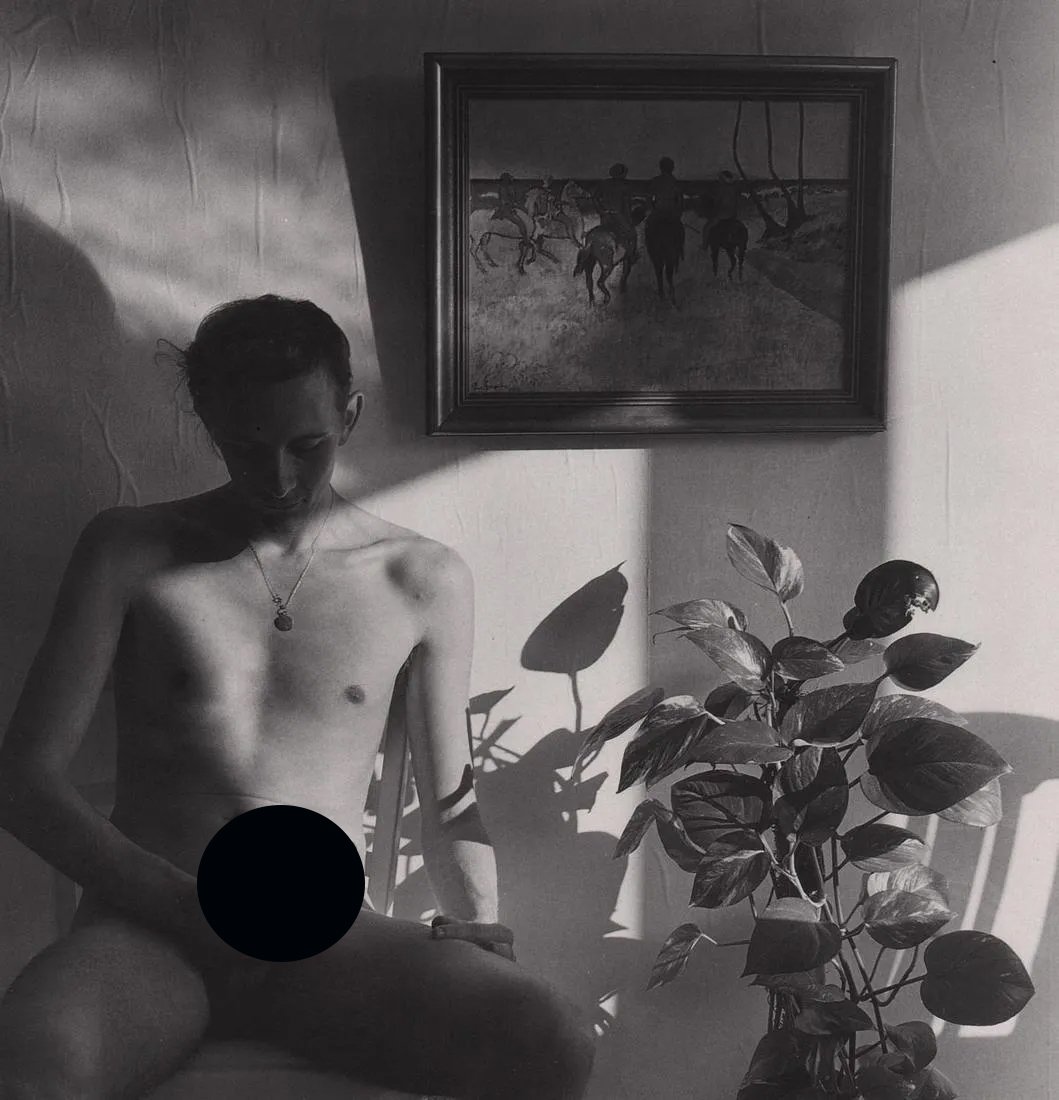 INGO TAUBHORN - Male Nude,1984: Artist: INGO TAUBHORN Print Title: Male Nude,1984 Medium: Duotone Photolithograph Printed 1980s in Austria Image size (inches) approx. 7x 7” COAS included on all pieces Reserve: $35.00 Shipping: