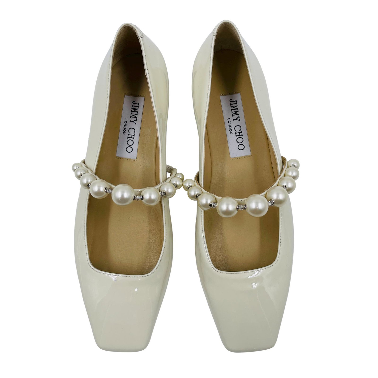 Jimmy Choo Flats EU 38 US 8 UK 5: Title: Jimmy Choo Flats EU 38 US 8 UK 5 Date/Period: Modern Size: EU 38 US 8 UK 5 Materials: Leather Brand: Jimmy Choo Additional Information: Jimmy Choo is a leading global luxury brand with an empow