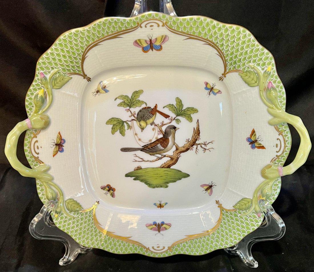 Classically Brilliant Herend Rothschild Porcelain Bird Platter (1 of 1)