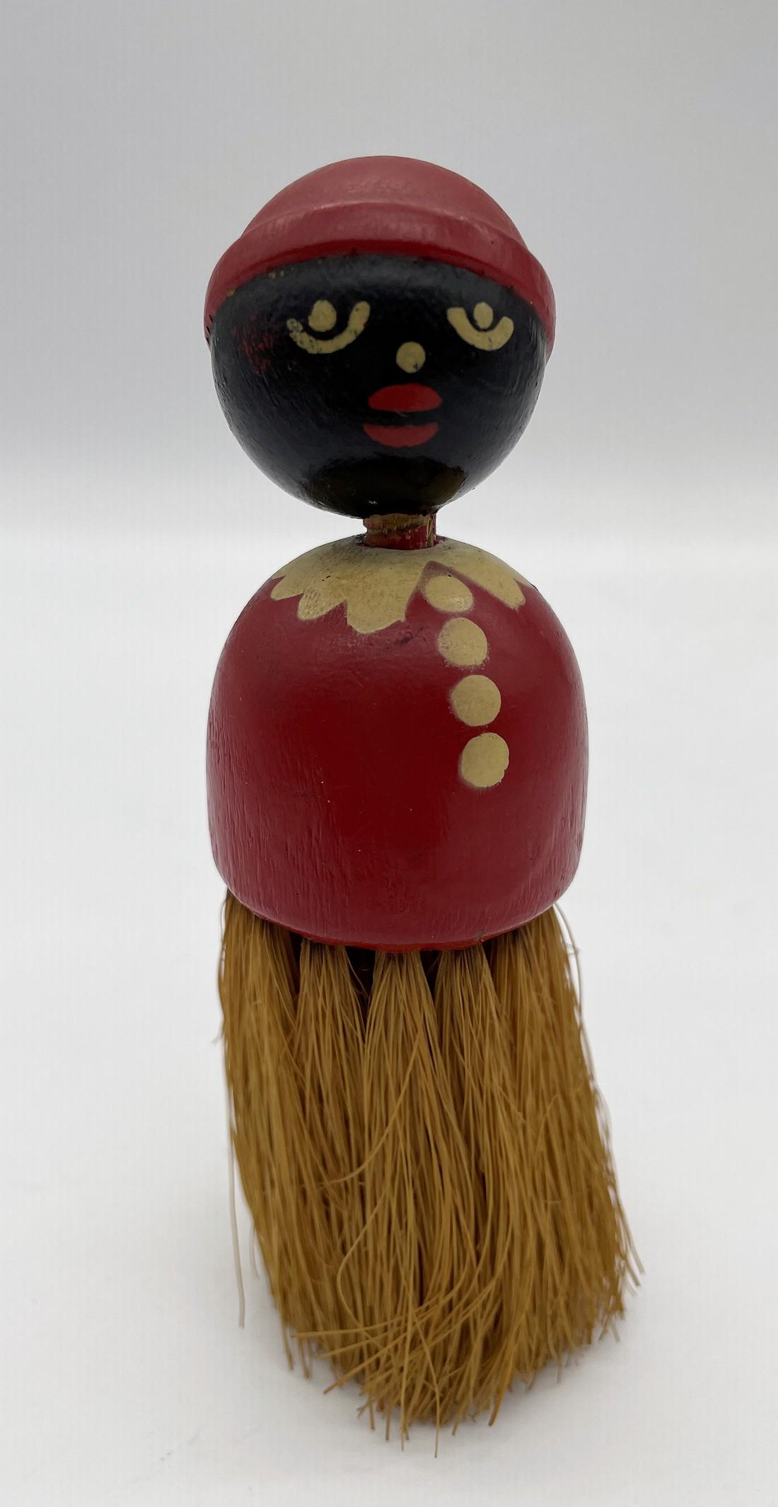 Folk Art Lady in Dress Whisk Broom (1 of 7)