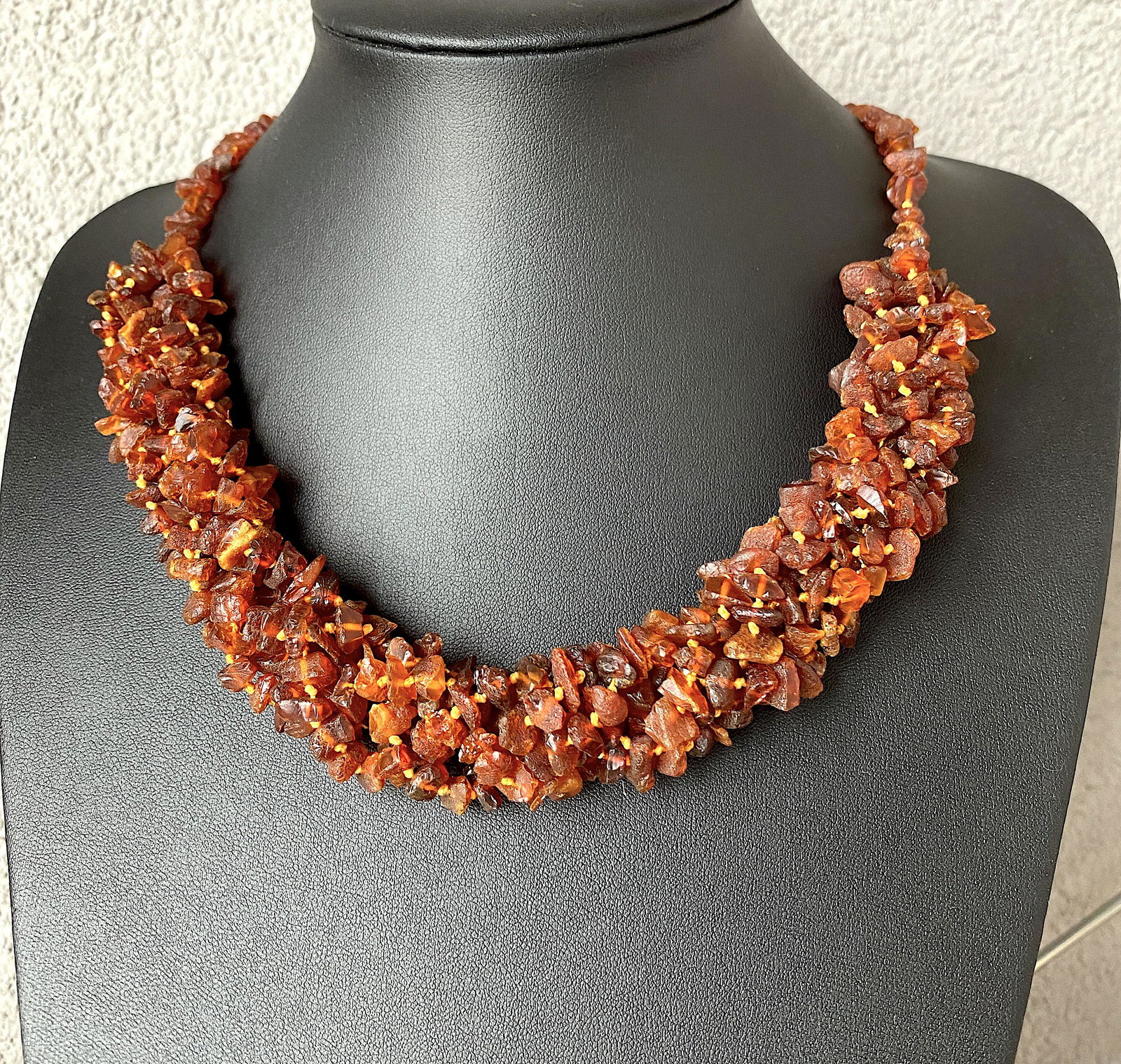 Unique and Amazing Amber Cleopatra necklace (1 of 8)