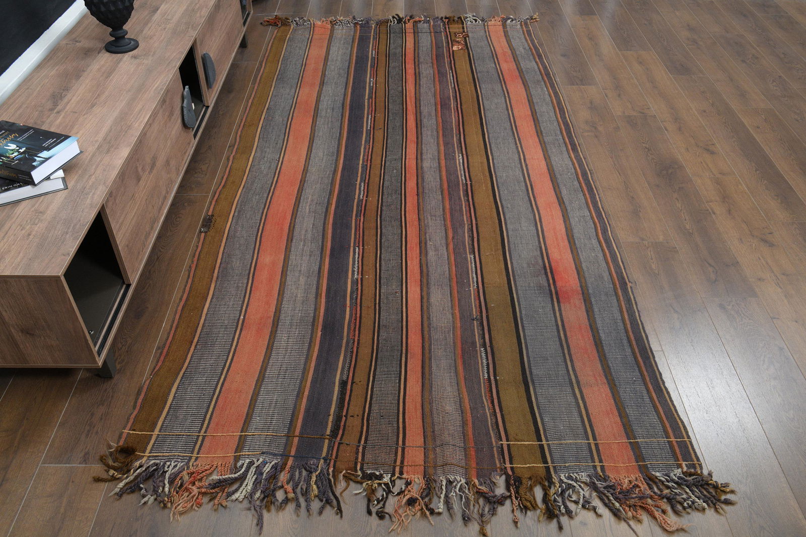 6'4x11'5 Ft Rare Kilim Oushak Turkish Rug (1 of 10)