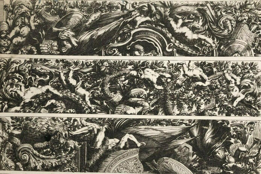 Antique Etchings by Jean LEPAUTRE (1618-1682), Architectures x5: Etchings by Jean LEPAUTRE (1618-1682), Architectures x5 Click an Image to See it Full-size Description Engraving on paper 27.5 x 9.5 cm / 21.5 x 15 cm / 24,5 x 18 cm / 23 x 18 cm stains, folds, tears