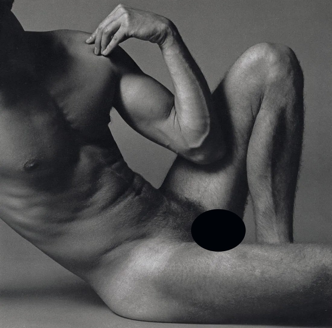 KEN HAAK - Untitled, 1983: Artist: Ken Haak Title: Untitled, 1983 Medium: Photo Litho, 1986, USA Dimensions: 8x7.9" Description: Heat Wax Mounted on 11x14" Conservation Board Artist Bio: Ken Haak (1923 - 1991) Celebrated fashio