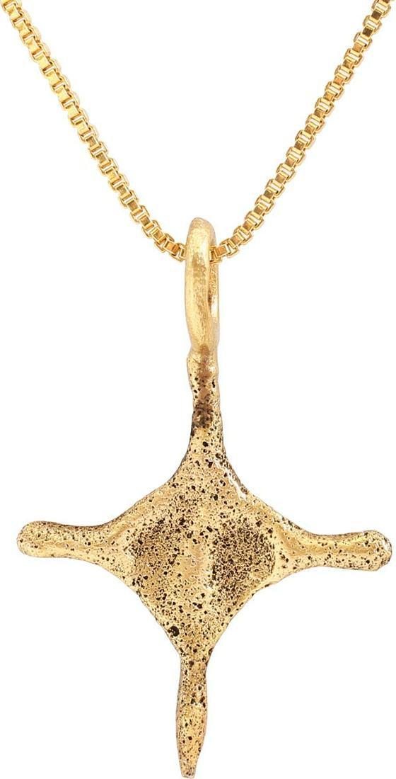 RARE MEDIEVAL CHRISTIAN CROSS NECKLACE C.800-1000 AD (1 of 3)
