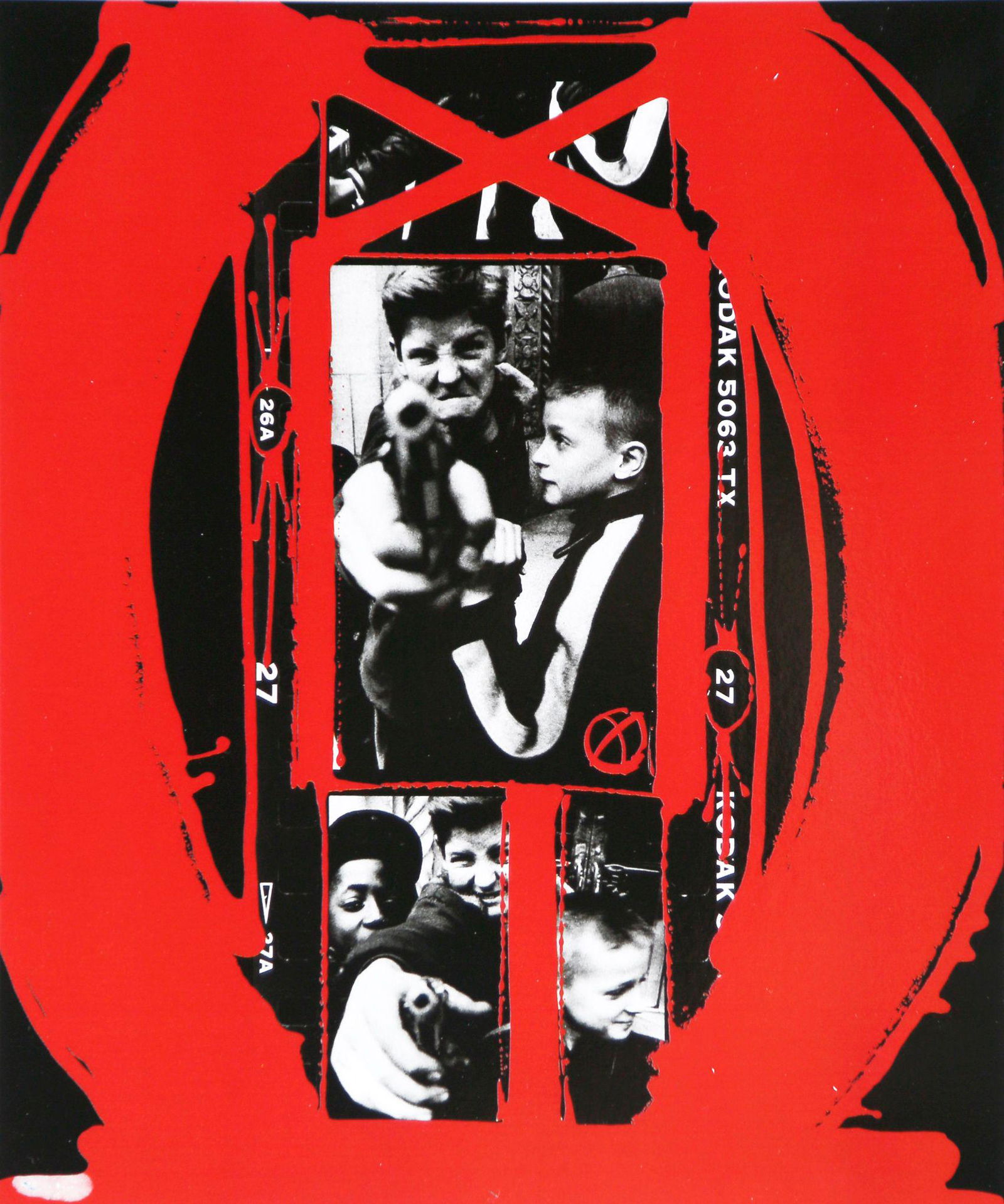 William Klein: Gun 1, 1955. Painted in 1999: Artist: William Klein Title: Gun 1, 1955. Painted in 1999 Print Date: 2008 Medium: High Quality Photo Lithograph Print with Copyright William Klein Printer Location: Printed in Italy - Portfolio Editi