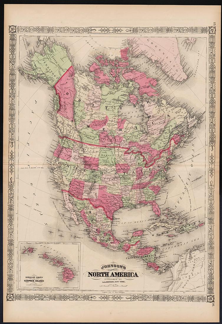 Johnson’s fascinating 1867 North America map (1 of 5)