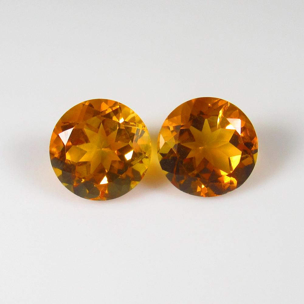 Natural Citrine Pair - 3.34 Ct (1 of 2)