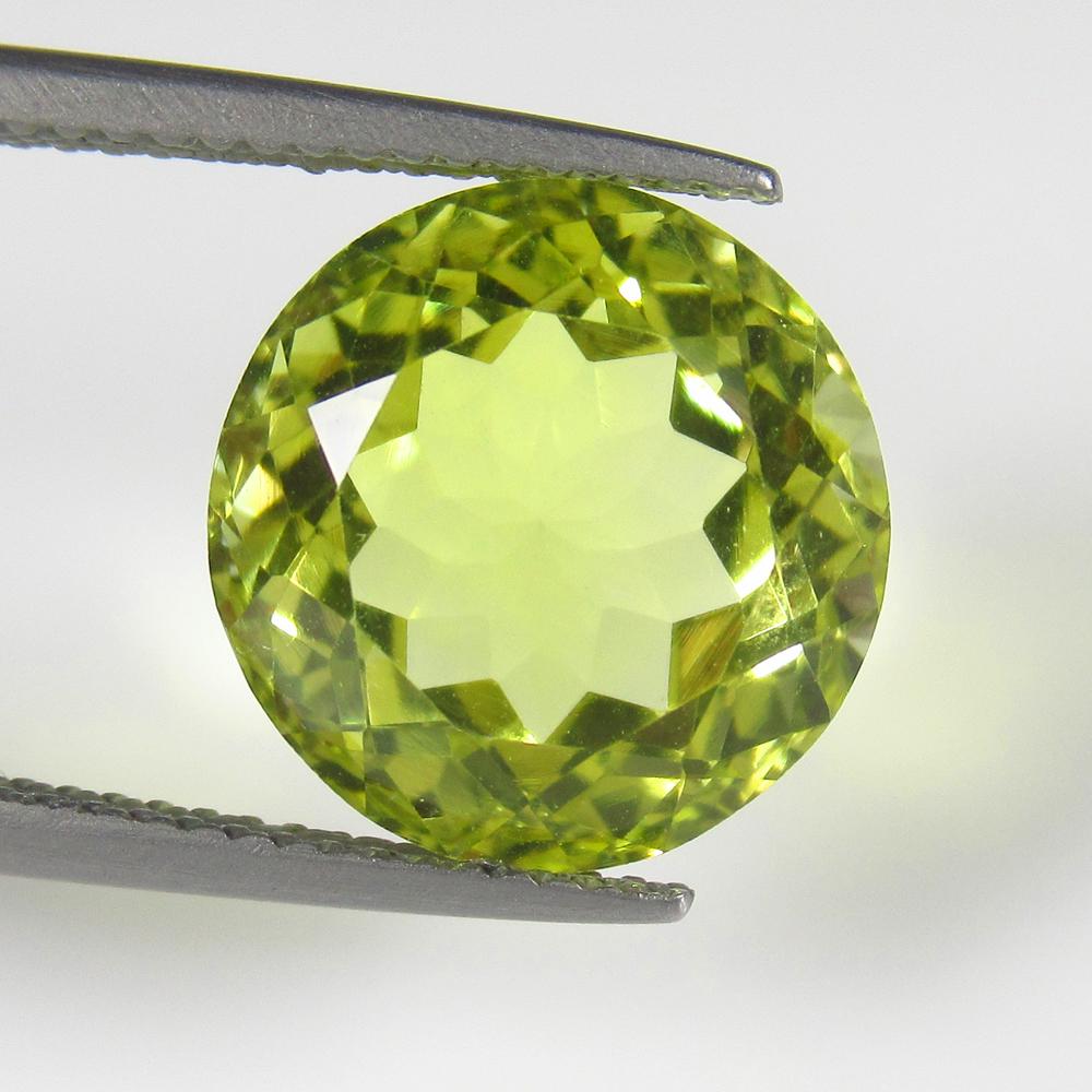 Natural Lemon Quartz - 7.88 Ct: No Reserve! Title: Natural Lemon Quartz - 7.88 Ct Origin: Africa Weight: 7.88 Size/Dimensions: 12.5 x 12.5 x 9.0 mm Additional Information: Pieces : 1 No's / Shape : Round Cut / Color : Greenish Yello