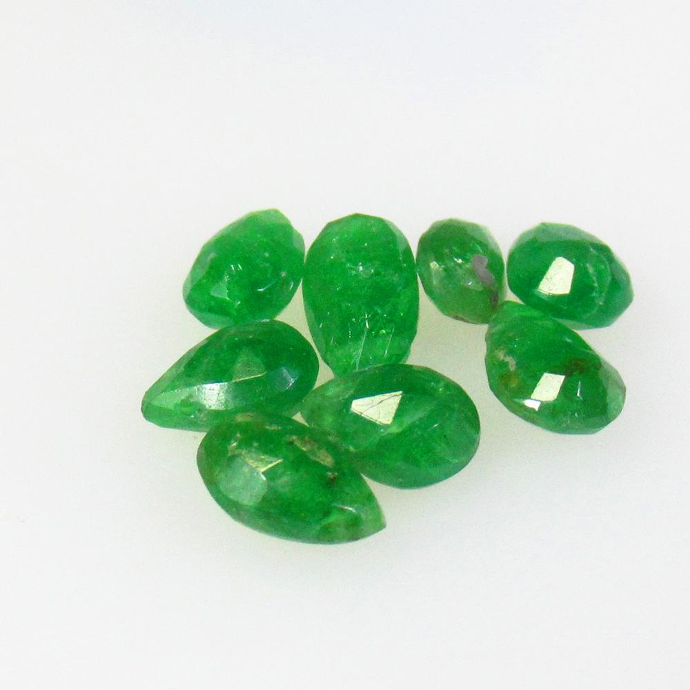 5.08 Ctw Natural 8 Tsavorite garnet Drilled Pear Beads: No Reserve! Title: 5.08 Ctw Natural 8 Tsavorite garnet Drilled Pear Beads Stone Clarity: Opaque Gemstones: Natural Tsavorite Beads Carat Weights: 5.08 Size/Dimensions: 5.5x3.9 - 8.1x4.8 mm / 8 P'cs Ad