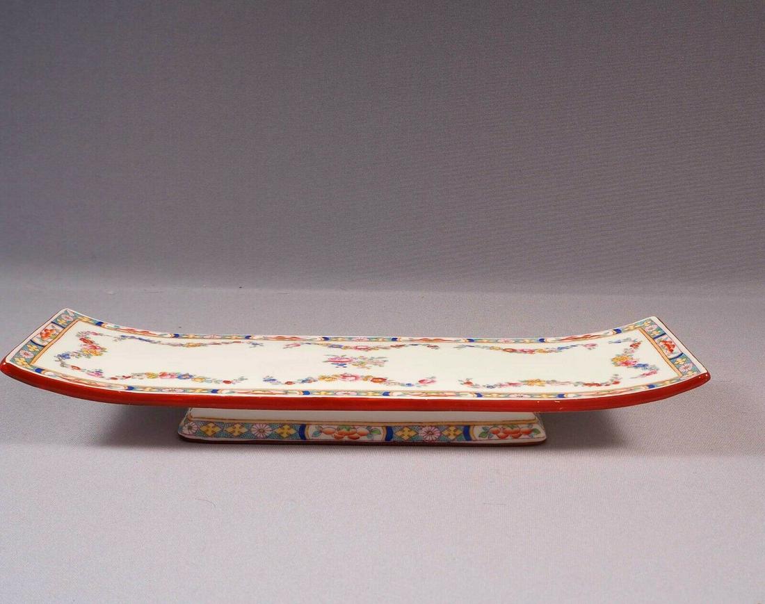 Minton ROSE ANTIQUE SLEIGH STAND Boat Tray Centerpiece England Very Unusual (1 of 5)