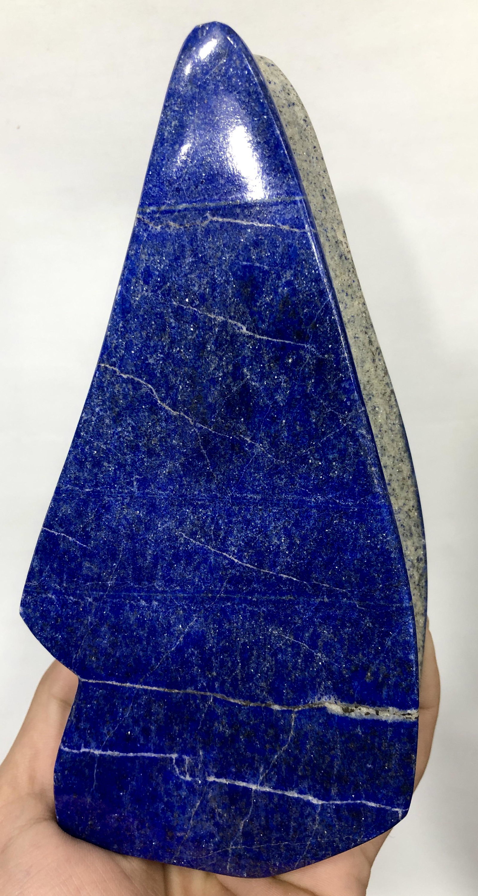 Gorgeous Self-Standing Lapis Lazuli Tumble with Golden Pyrite - Don't Miss Out! (1 of 5)