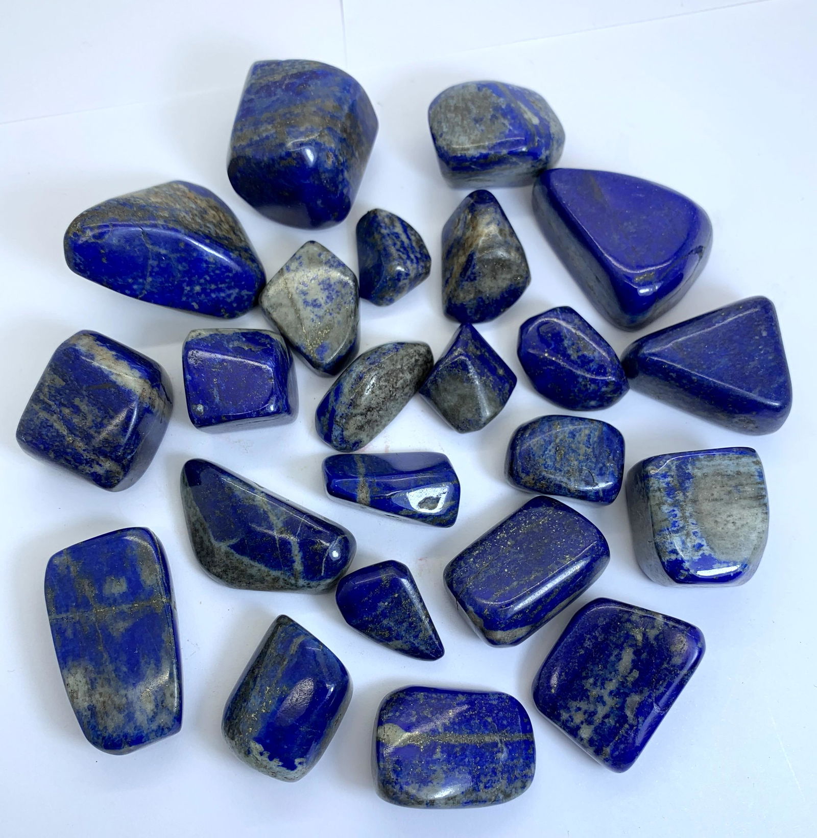 Title: 500 Gm Top Quality Hand Made Blue Lapis Lazuli Healing Tumbles  Gemstone Type: Carving (1 of 3)