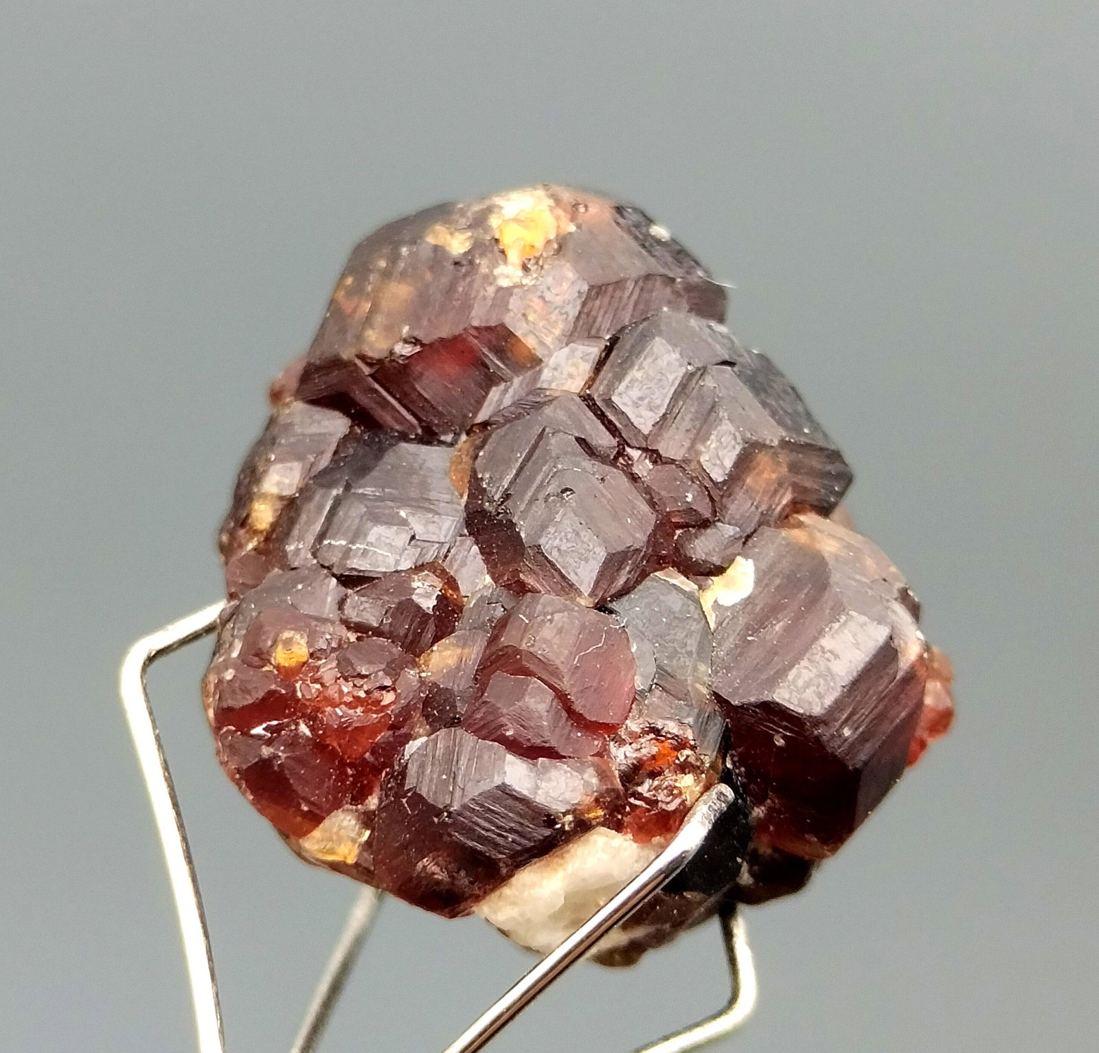 15 CTs Perfect Attractive Extremely Rare Red Hessonite Garnet Specimen~Afghanistan (1 of 5)
