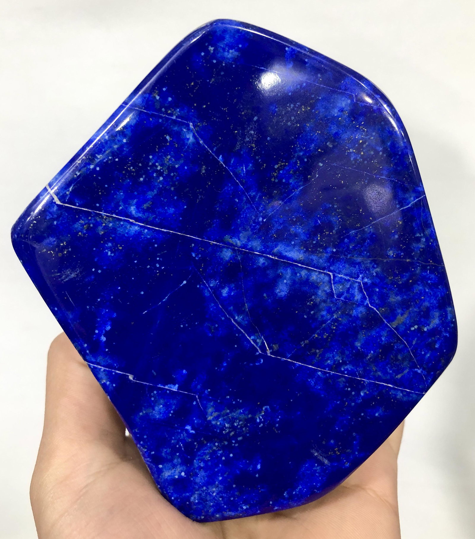 Enhance Your Space with a Luxurious Lapis Lazuli Tumble Featuring Golden Pyrite Accents (1 of 6)
