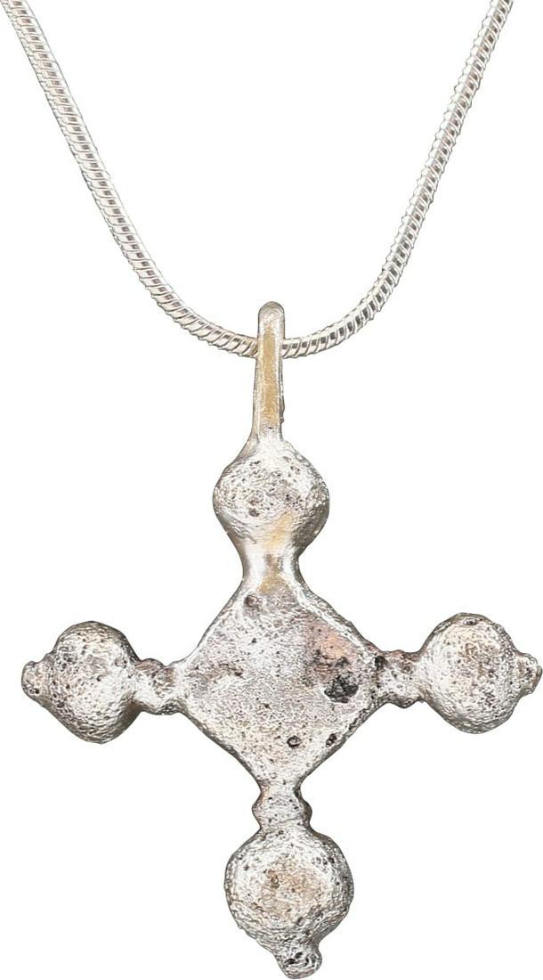 MEDIEVAL CHRISTIAN CROSS NECKLACE C.800-1000 AD (1 of 3)