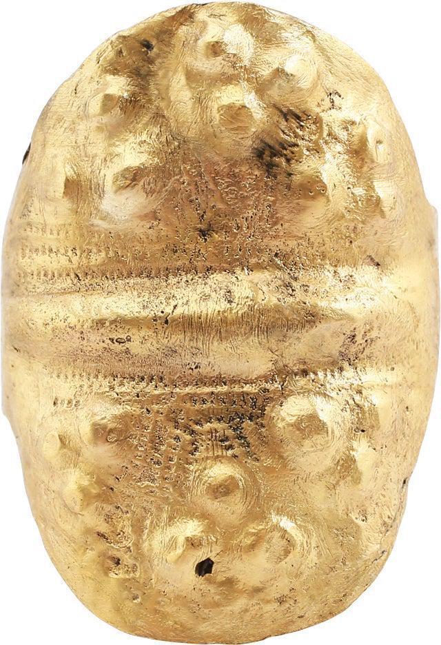 RARE VIKING SHIELD RING C.850-1050 AD, SIZE 11 1/4 (1 of 5)