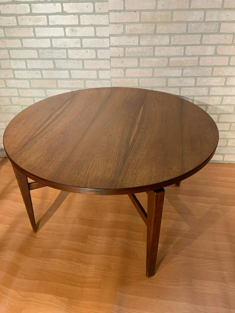 Mid Century Modern Jens Risom Lazy Susan Swivel Top Game Dining Table (1 of 10)