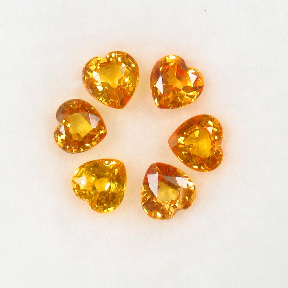 Natural Orange Sapphire Set - 2.00 Ct (1 of 4)