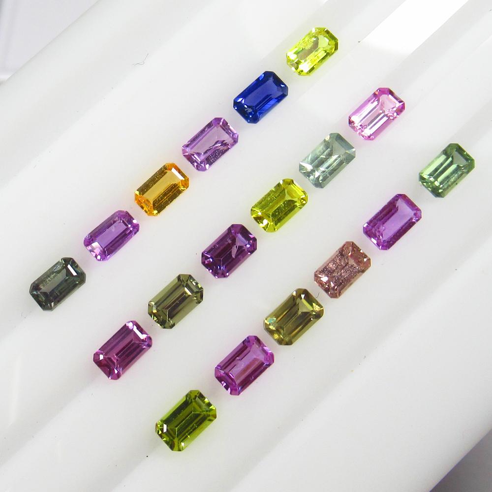 Natural Multicolor Fancy Sapphire Set - 6.19 Ct (1 of 6)