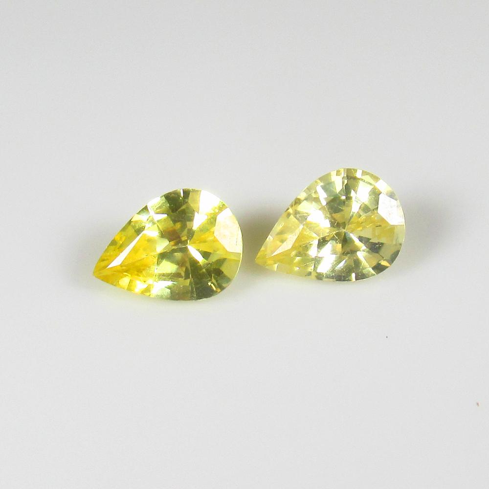 Natural Yellow Sapphire Pair - 1.45 Ct (1 of 2)
