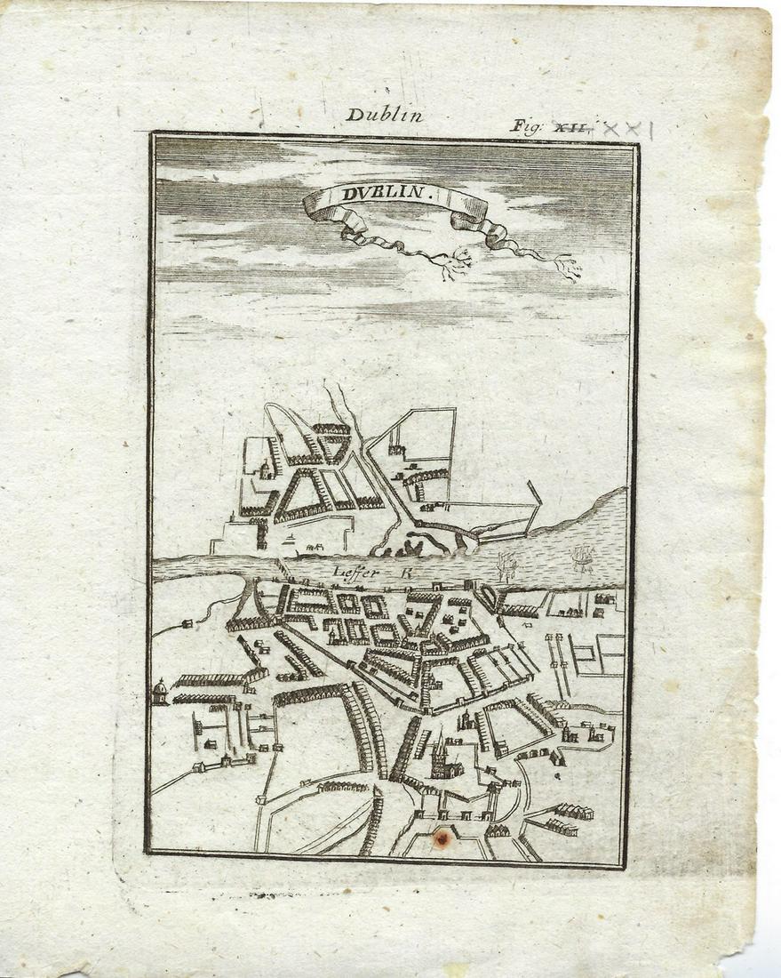 1719 Mallet map of Dublin -- Dublin (1 of 1)
