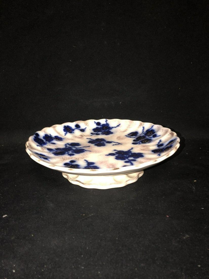 9 1/4” flow blue compote (1 of 4)