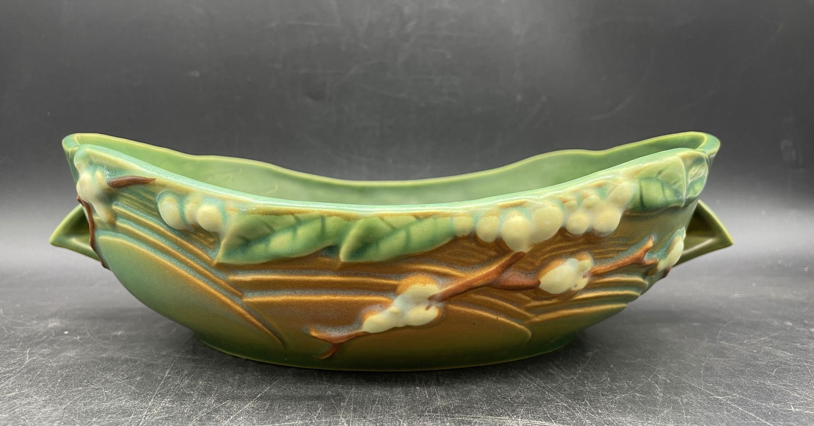 ROSEVILLE POTTERY CONSOLE BOWL (1 of 8)