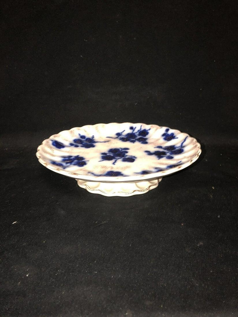 9 1/4” flow blue compote (1 of 4)