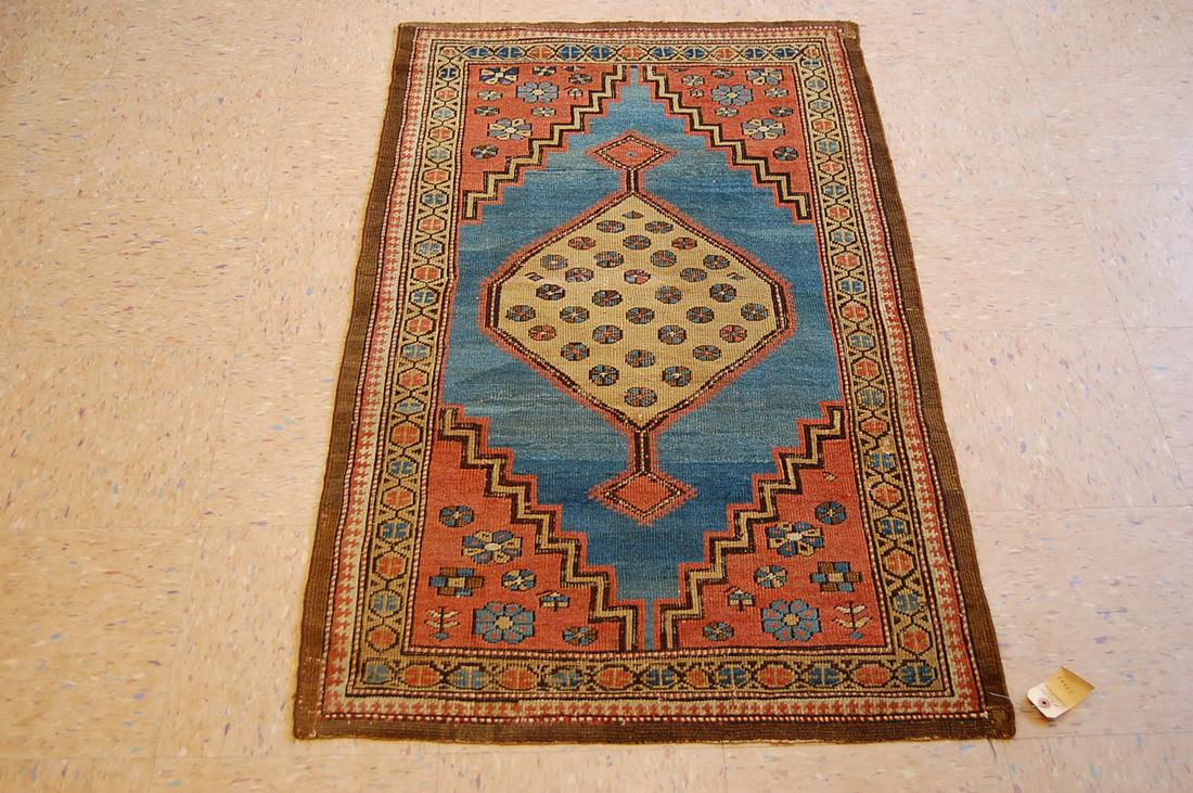 Early 1800's Persian Heriz Bakhshayesh Rug 2.7x 4.5: Title: Early 1800's Persian Heriz Bakhshayesh Rug 2.7x 4.5 Description: EARLy 1800's SUPER ANTIQUE ONE OF A KIND CAMEL WOOL or ALSO CALLED CAMEL HAIR HERIZ BAKHSHAYESH or BAKHSHAISH ORIENTAL RUG .....