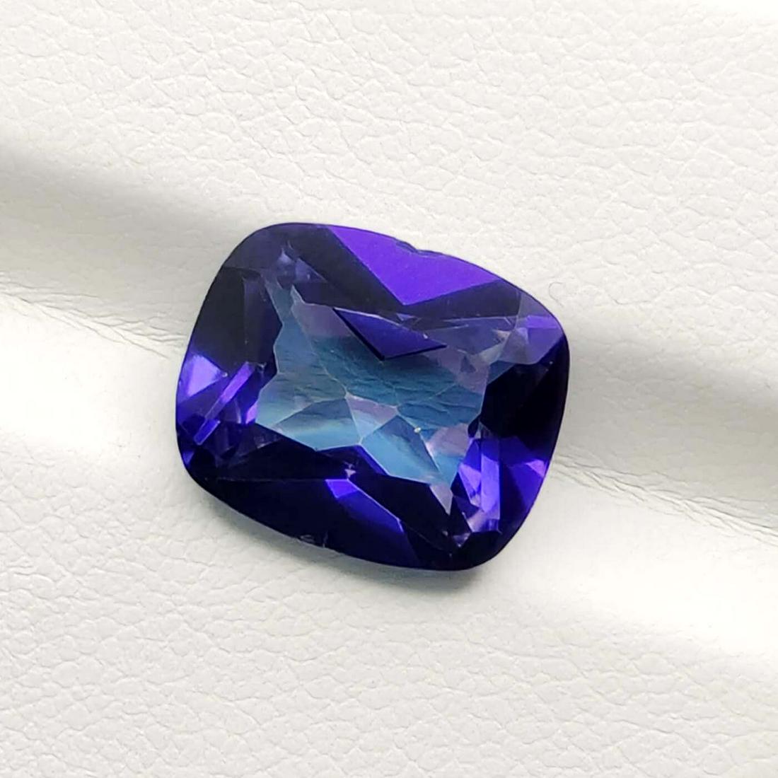 6.10 Ct "Beautiful" Odyssey Tanzanite Triplet Quartz (1 of 1)