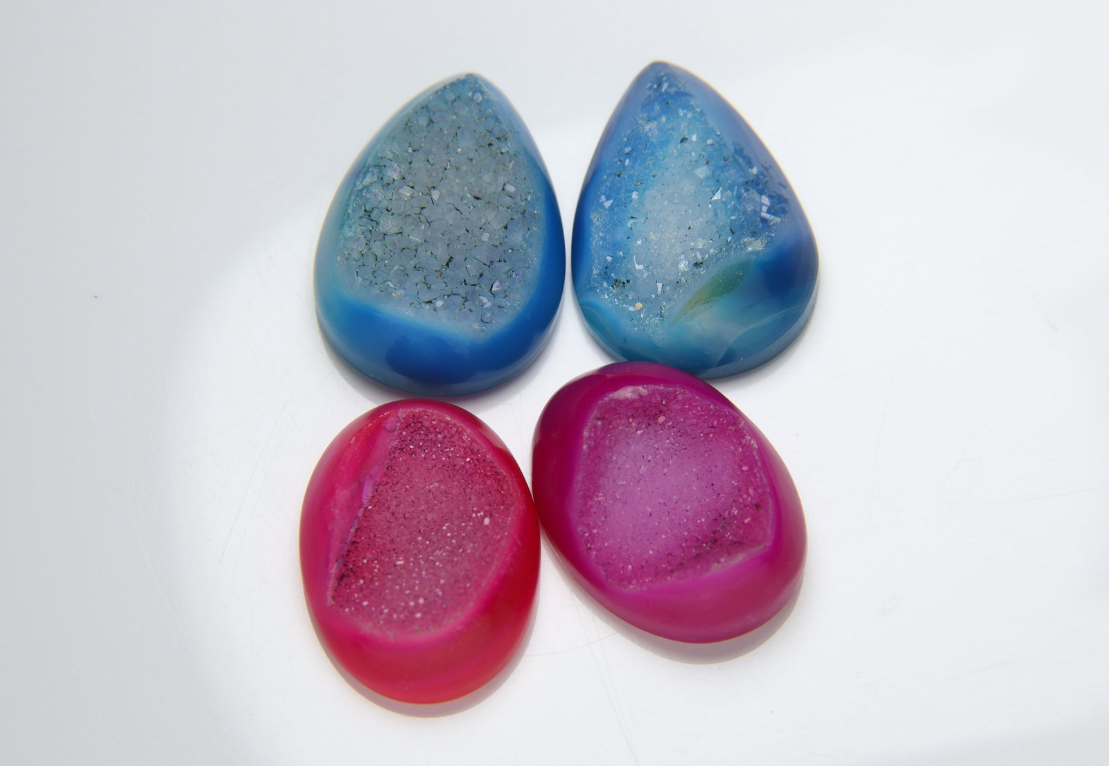 66.21 cts Natural Onyx Druzy Set (1 of 3)