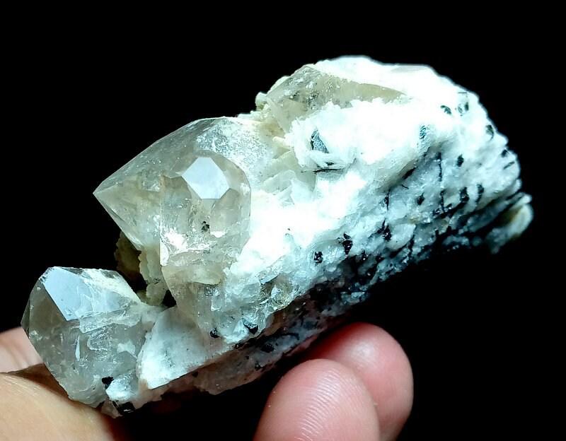 130 Grams Beautiful Natural Color Topaz With Quartz Specimen from Skardu pakistan (1 of 7)
