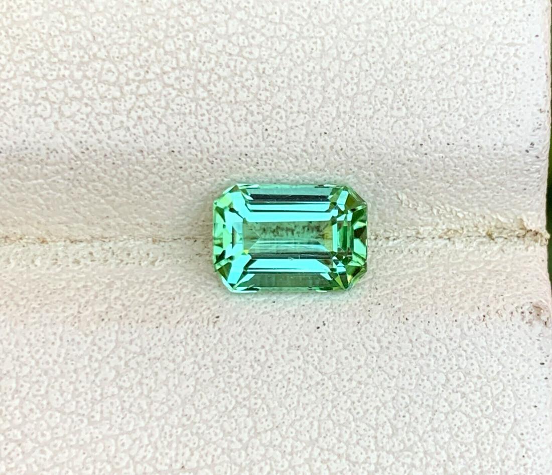 Natural Bluish Green Tourmaline Gemstone For Sale , Emerald Shape Tourmaline For Jewelry , 7.2 | 05 (1 of 5)