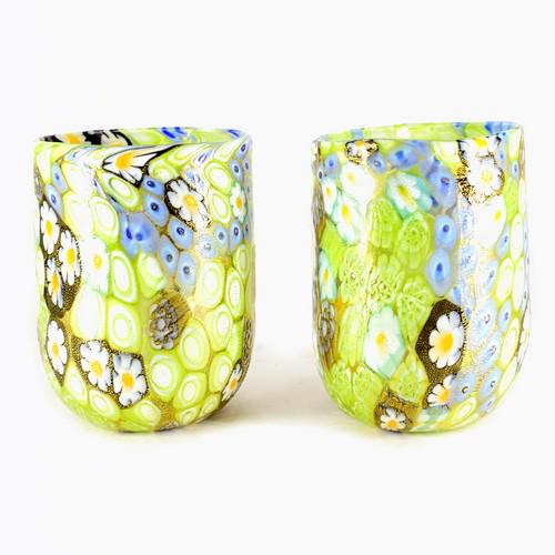 Gabrile Urban - Murano glass Set ( 2 pieces ) Goto Murrine with gold leaf (1 of 3)