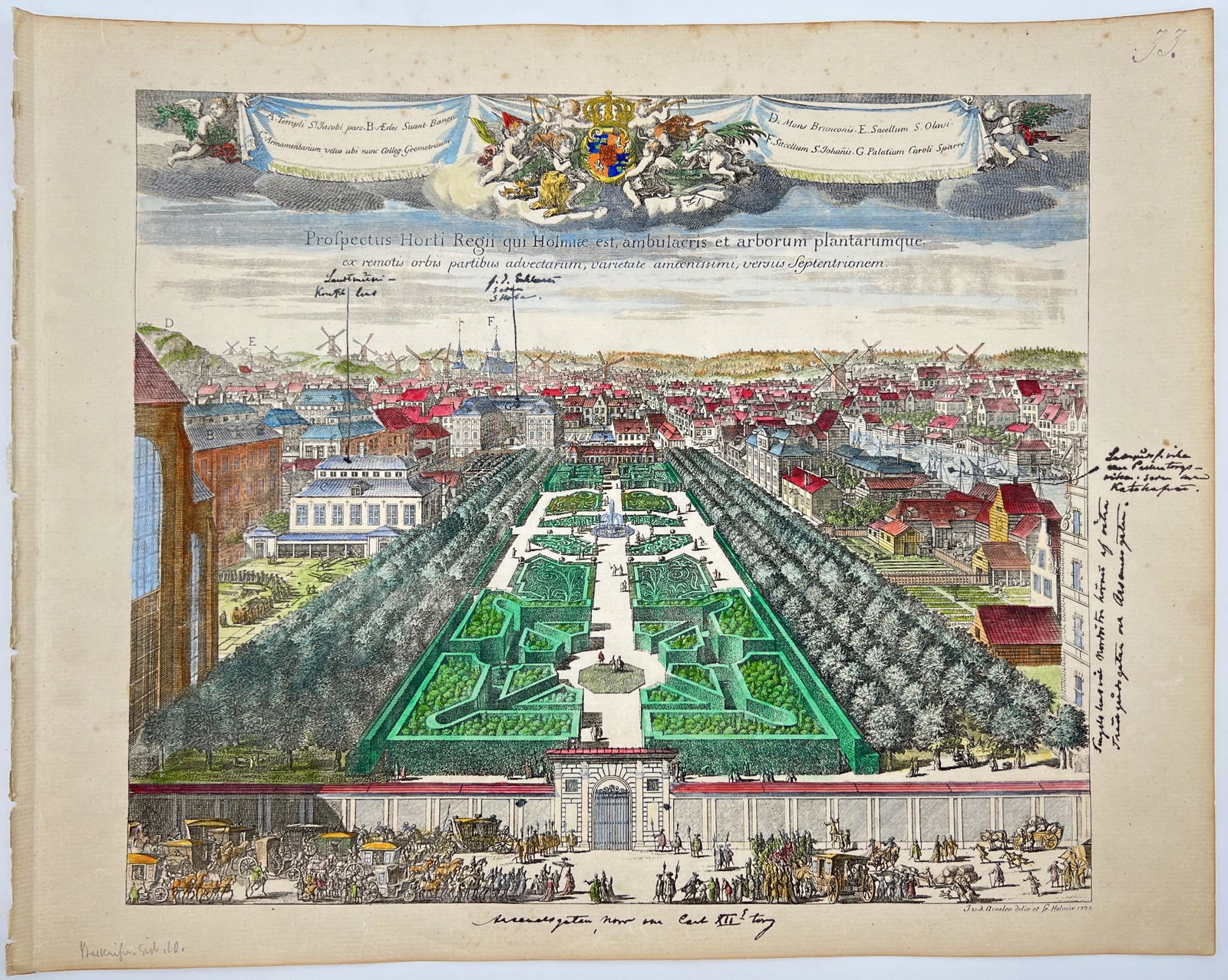 Antique Topographical Print - Kungstradgarden - Stockholm - Sweden - Dahlbergh: Title/Artist: Antique Topographical Print - Kungstradgarden - Stockholm - Sweden - Dahlbergh Date: 1856 Material: Paper Dimensions: 41 cm x 31.5 cm Description: Suecia Antiqua et Hodierna ("Ancient an