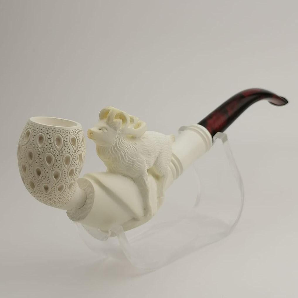 Deer,Hand carved Meerschaum Pipe (1 of 11)