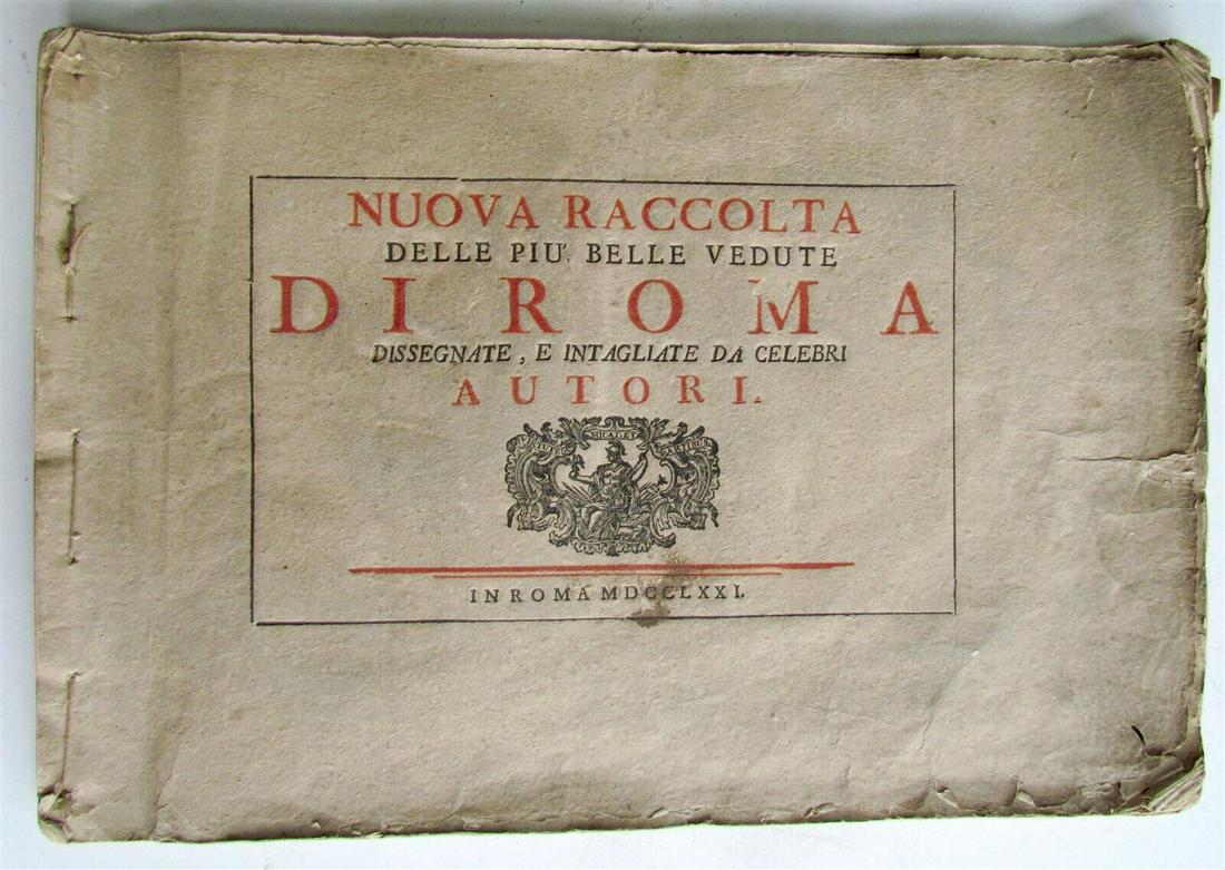 1771 Nuova raccolta delle piu belle vedute di Roma antique illustr. 50 ETCHINGS (1 of 12)