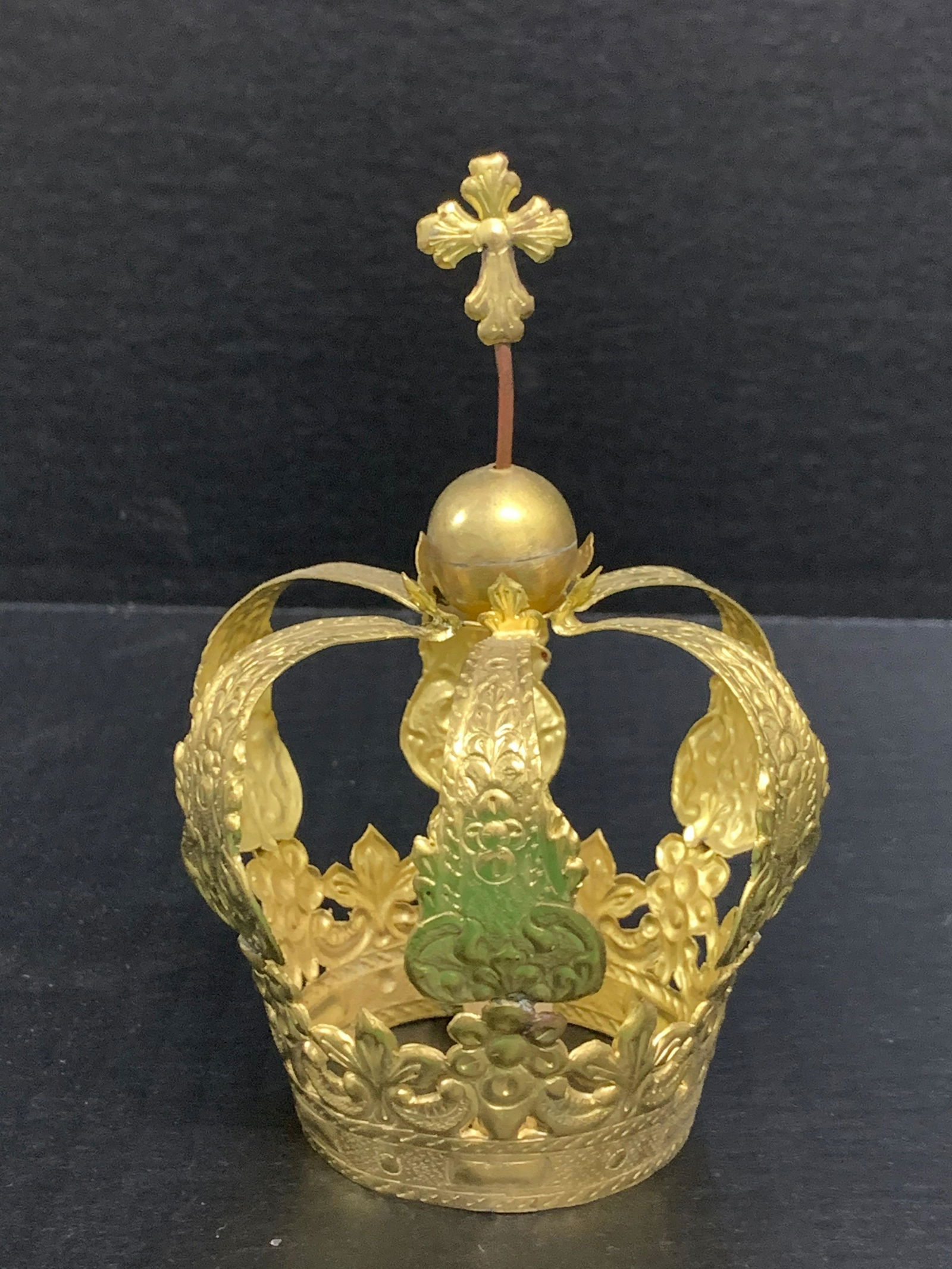 Gold Gilt Metal Crown (1 of 5)