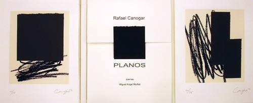 Rafael Canogar, Spanish, silkscreen, 2007: Artist: Rafael Canogar (Spain, 1935) Title: Planos Date: 2007 Medium: silkscreen Dimensions: 10.9 x 8.3 in. (27.5 x 21 cm.) Reserve: $1,250.00 Shipping: Domestic: Flat-rate of $45.00 to anywhere withi