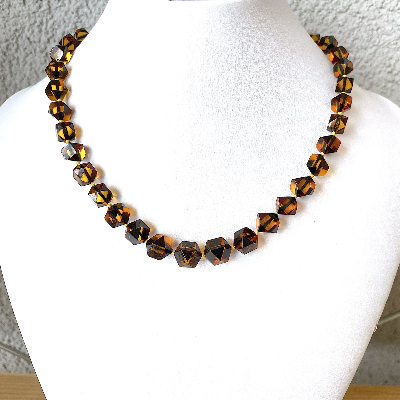 Staggering Amber Necklace made from Hand Carved Amber beads (1 of 9)