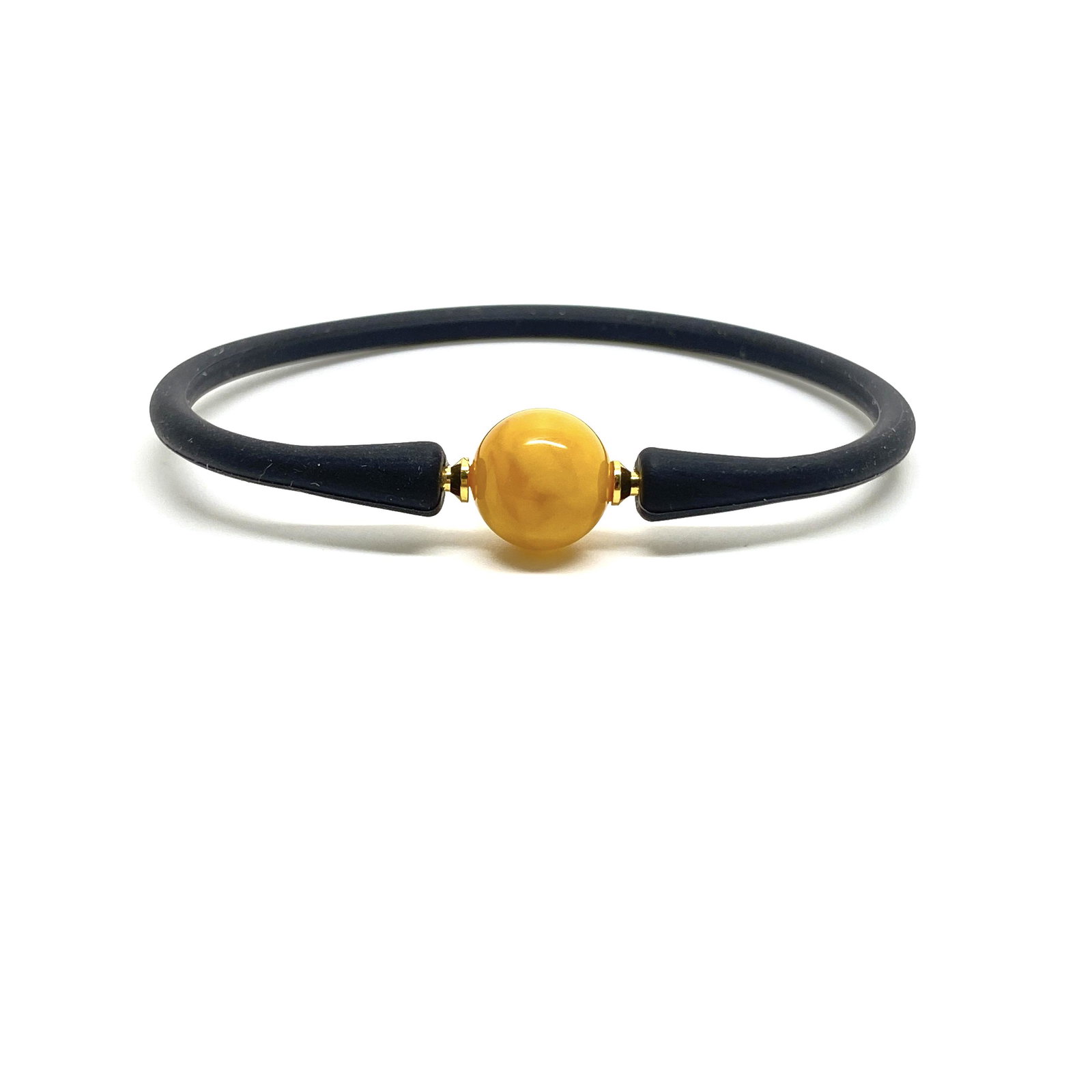 Grand Amber Bracelet made from Round Amber bead: Title: Grand Amber Bracelet made from Round Amber bead Metal: None Gemstone: Amber Weight: 4.6 g Size: Bead size: 12.5 mm Bead size: 0.492 inches Wrist length: 190.0 mm Made Of: Whole Stone Additional