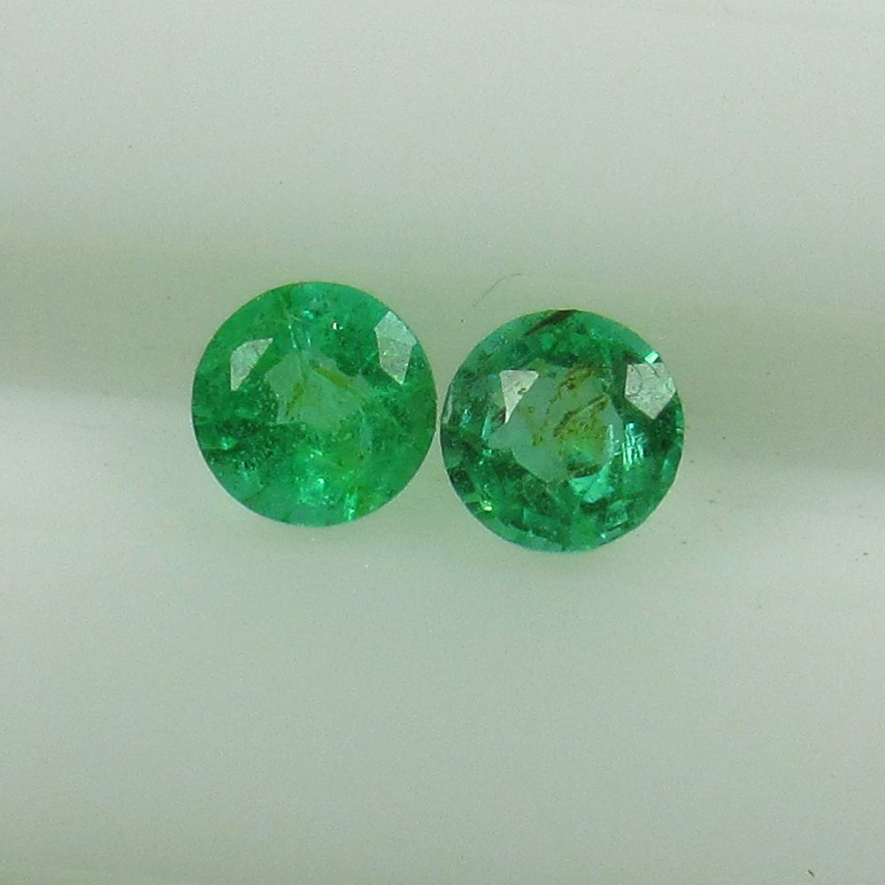 Natural Emerald Pair - 0.21 Ct (1 of 2)
