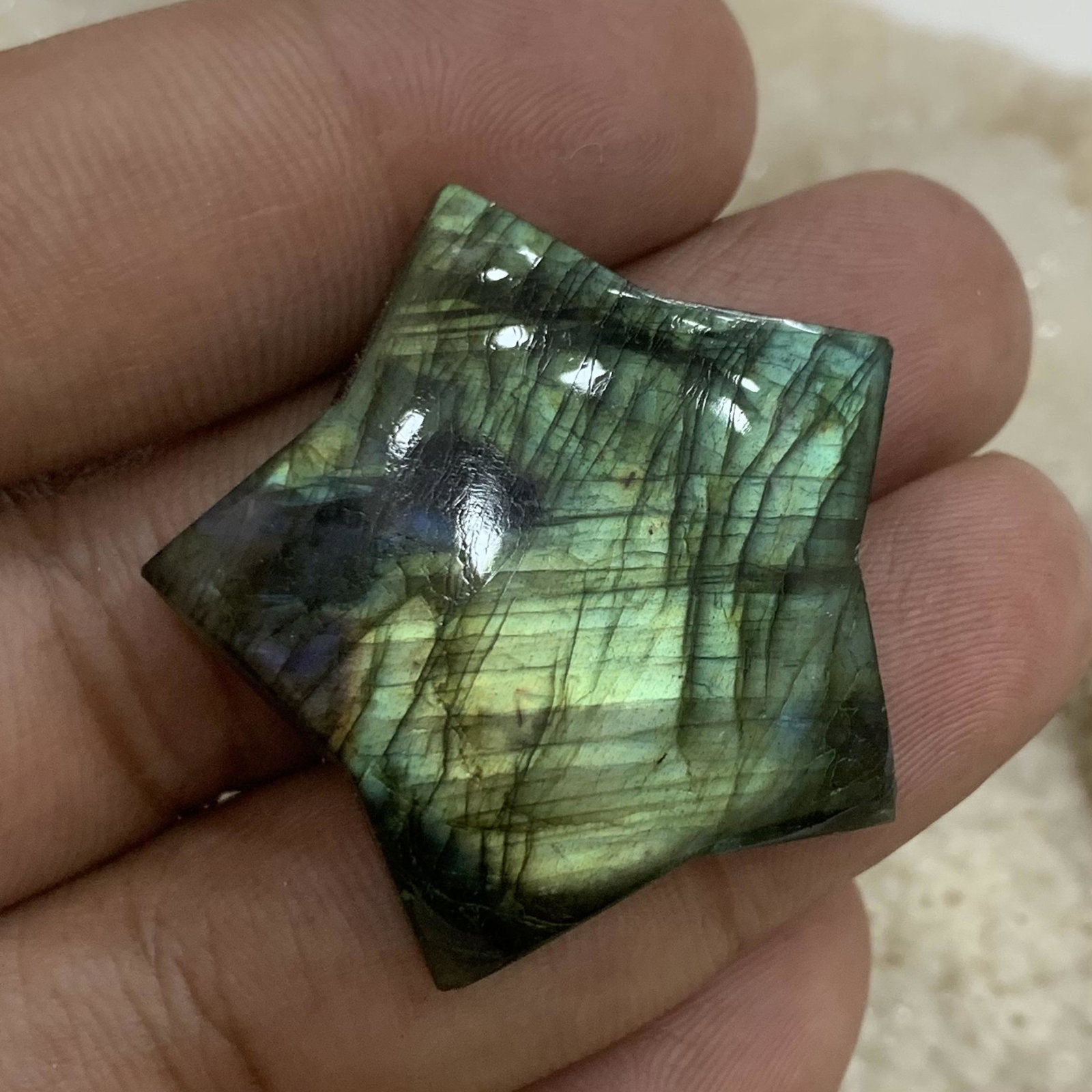 65.78 Cts Natural Labradorite (1 of 2)