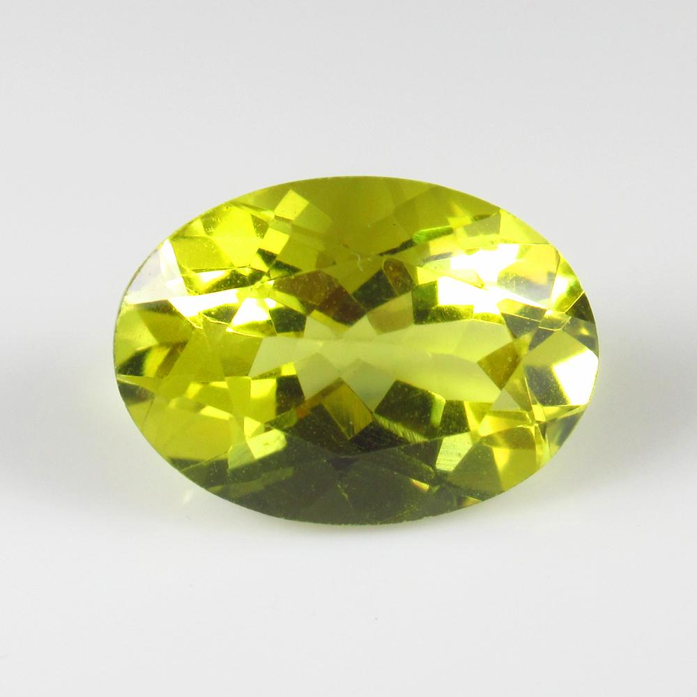 Natural Lemon Quartz - 5.58 Ct: No Reserve! Title: Natural Lemon Quartz - 5.58 Ct Origin: Africa Weight: 5.58 Size/Dimensions: 14.0 x 10.0 x 7.5 mm Additional Information: Pieces : 1 No's / Shape : Oval Cut / Color : Greenish Yellow