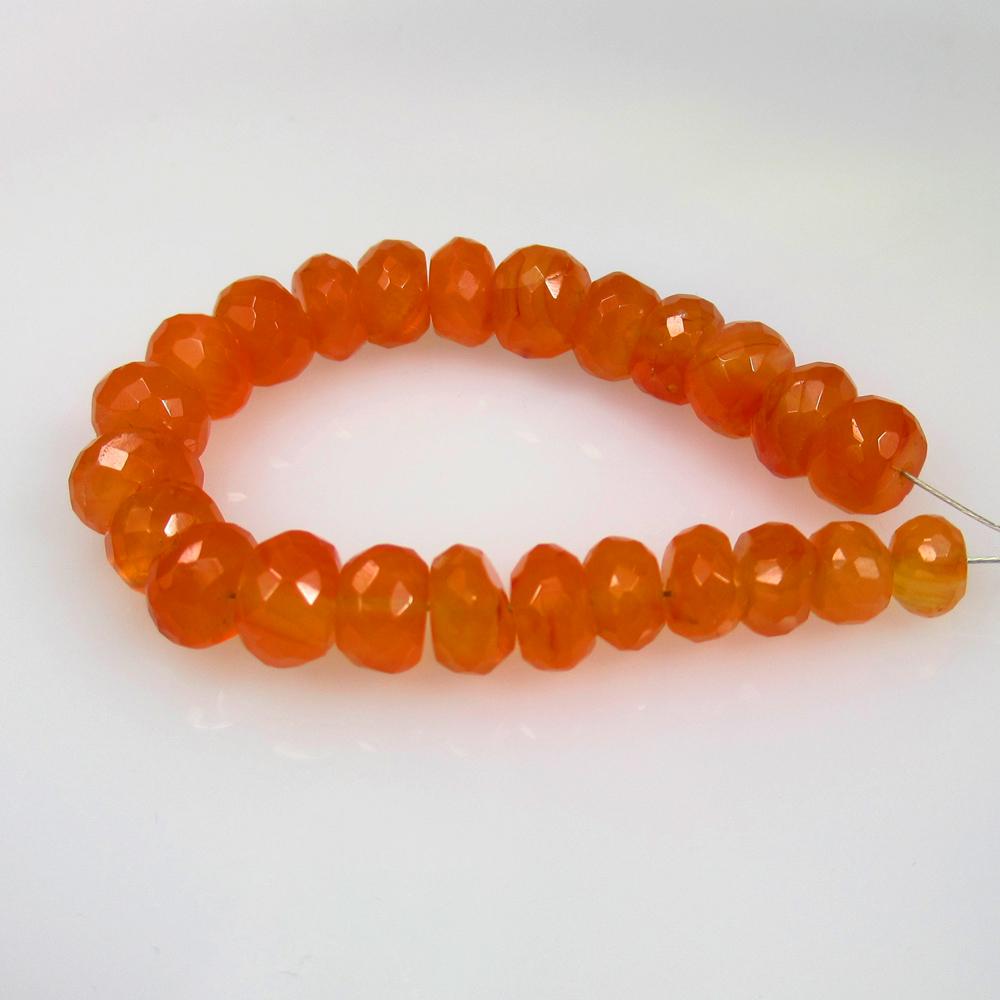 33.62 Ctw Natural 24 Drilled Orange Carnelian Round Beads: Title: 33.62 Ctw Natural 24 Drilled Orange Carnelian Round Beads Stone Clarity: Semi-Transparent Gemstones: Natural Carnelian Beads Carat Weights: 33.62 Size/Dimensions: 5.30 - 7.10 mm / 24 Pc's Addit