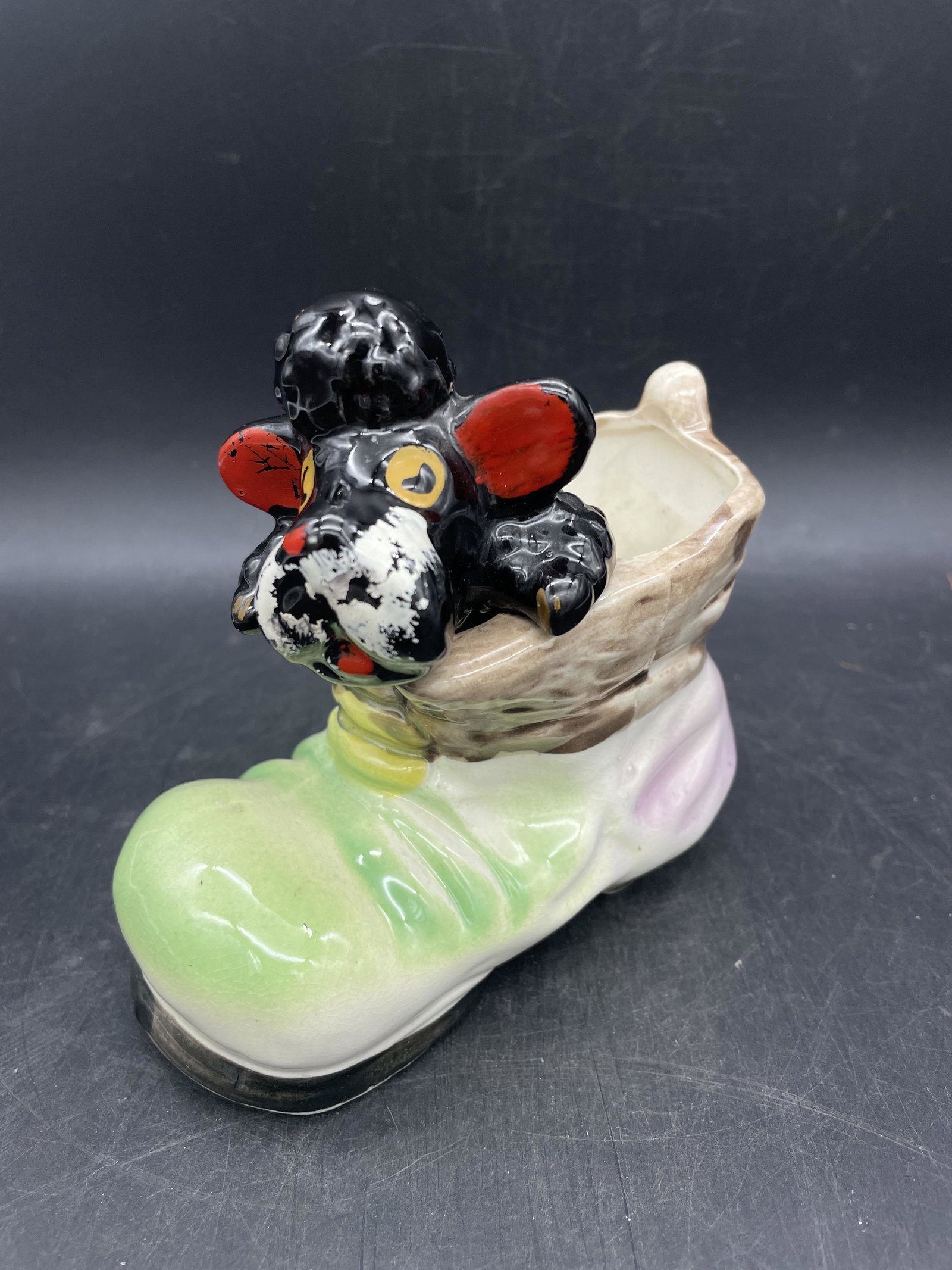 RETRO POODLE IN SHOE PLANTER (1 of 7)