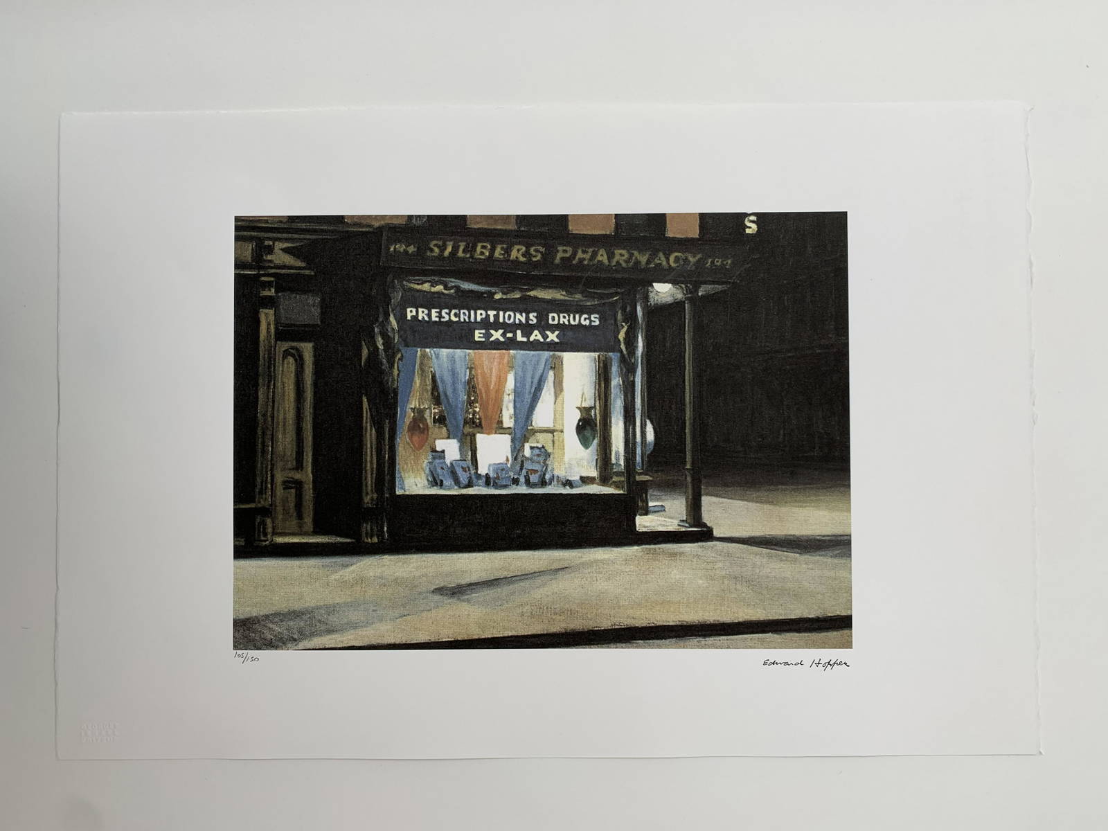 After Drug Store 1927 Edward Hopper Auction